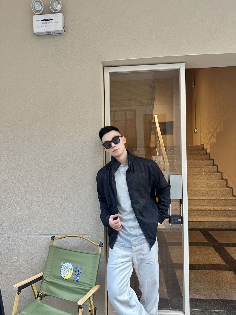 Gucci GG Monogram Black Zip Jacket view