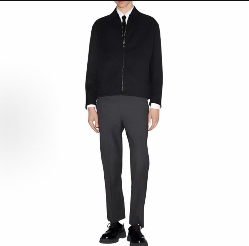 Gucci GG Monogram Black Zip Jacket view