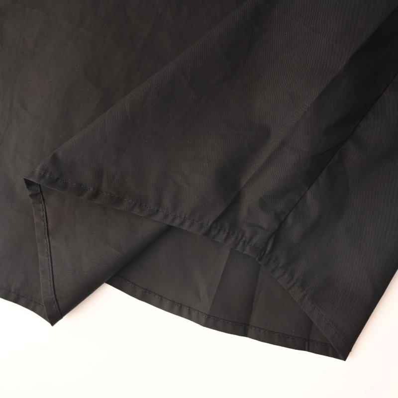 Black Short Sleeve Button-Up Shirt with Chest Graphic view
