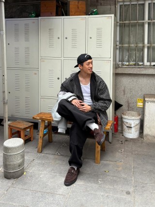 Essentials Black Puffed Denim Jacket view 7