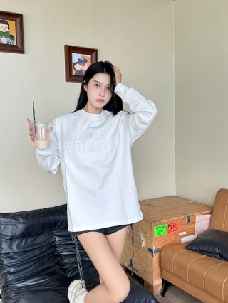 Louis Vuitton Monogram Long Sleeve White T-Shirt view 2