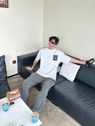 Prada White Pocket T-Shirt view 6