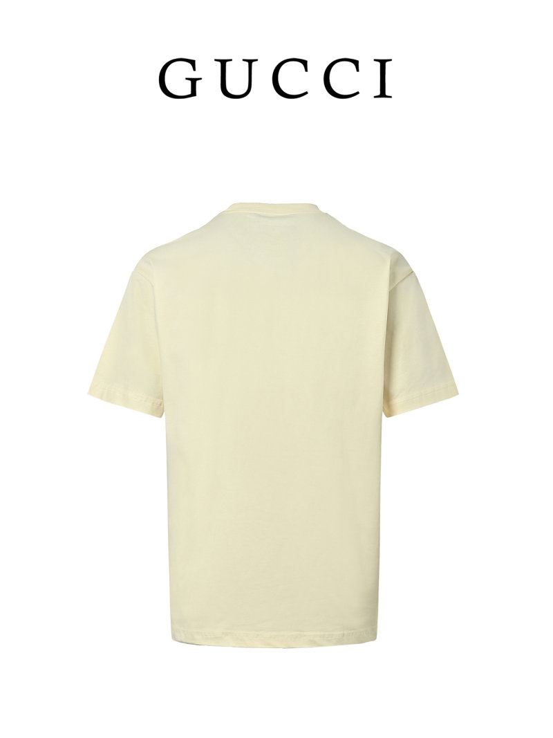 Gucci Cream Graphic Print T-Shirt view