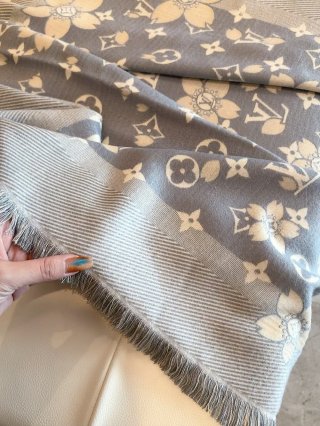 Louis Vuitton x Takashi Murakami Monogram Cerise Square Scarf view 3