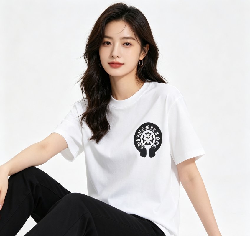 Chrome Hearts Horseshoe Logo White T-Shirt view