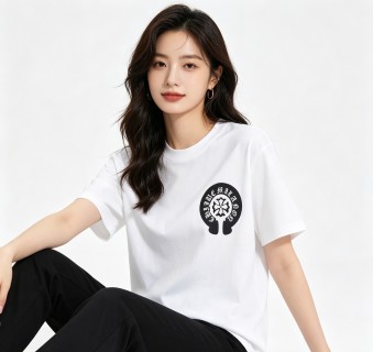 Chrome Hearts Horseshoe Logo White T-Shirt view 5