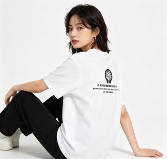 Chrome Hearts Horseshoe Logo White T-Shirt view 6