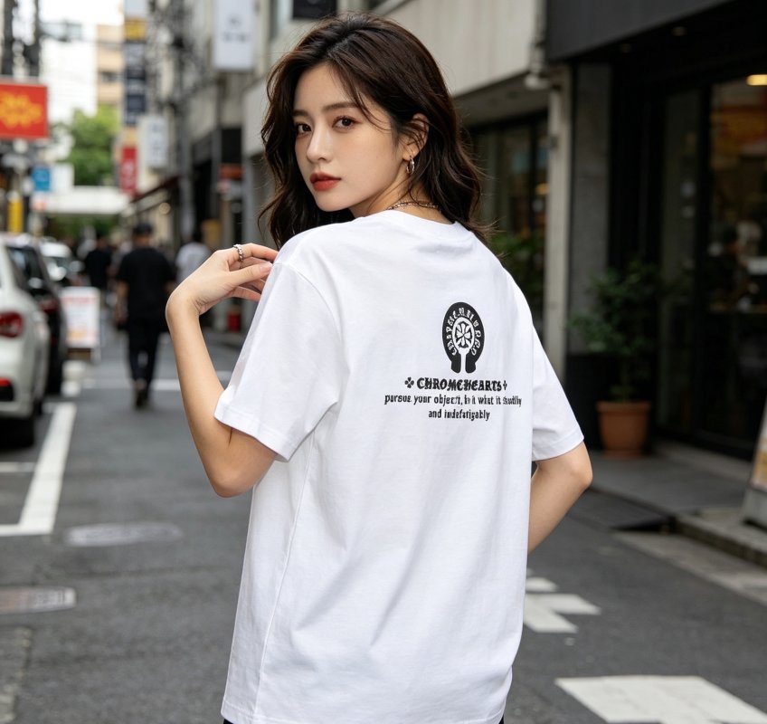 Chrome Hearts Horseshoe Logo White T-Shirt view