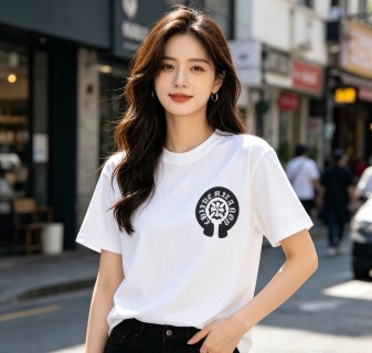 Chrome Hearts Horseshoe Logo White T-Shirt view 8