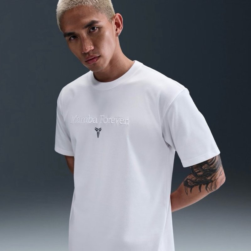 Mamba Forever White Crew Neck T-Shirt