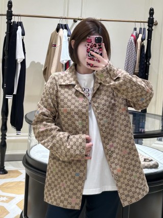 Gucci GG Monogram Blazer Jacket Beige