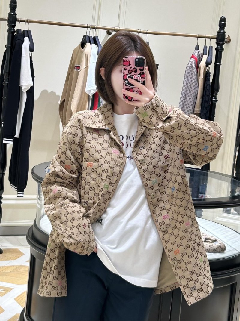 Gucci GG Monogram Blazer Jacket Beige view