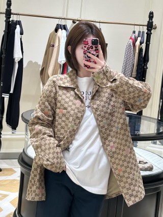 Gucci GG Monogram Blazer Jacket Beige view 2
