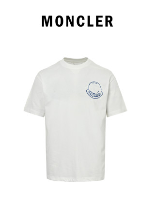 White Short Sleeve T-Shirt with Chest Logo Print view 8