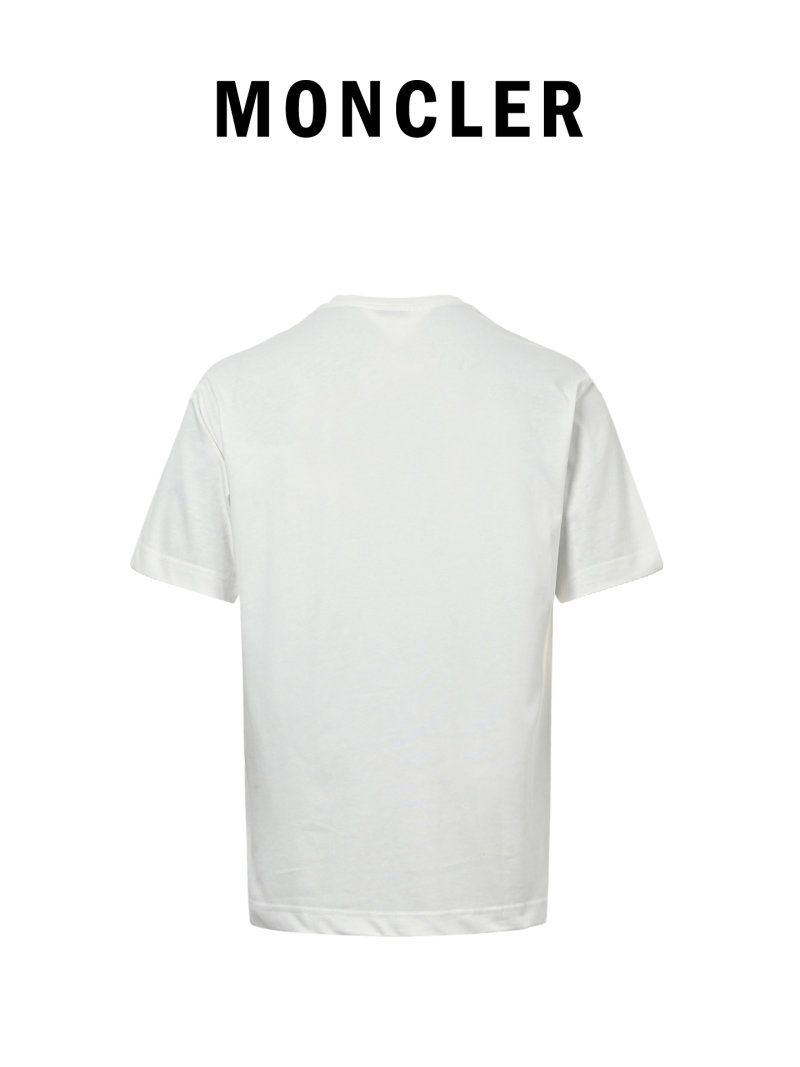 White Short Sleeve T-Shirt with Chest Logo Print view