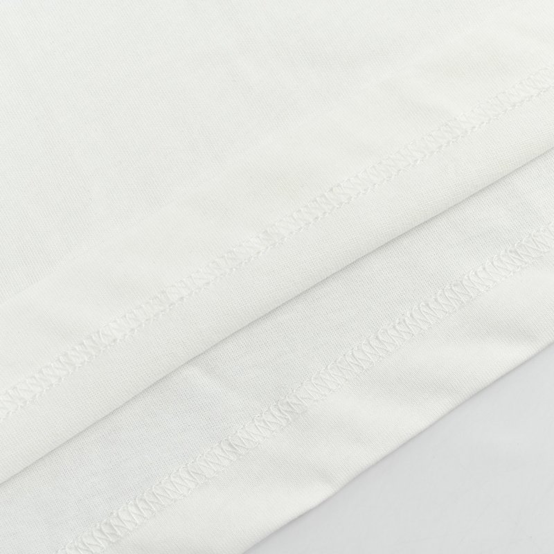White Short Sleeve T-Shirt with Chest Logo Print view