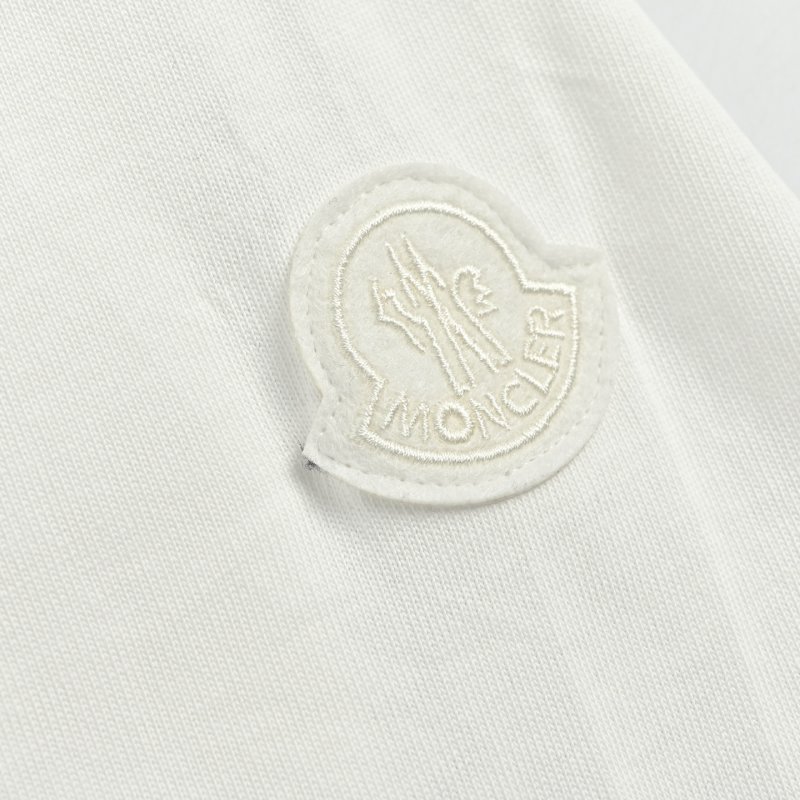 White Short Sleeve T-Shirt with Chest Logo Print view