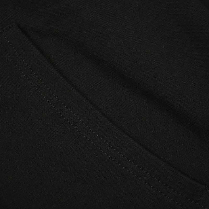 Burberry Black Hoodie Jacket with Checked Trim view