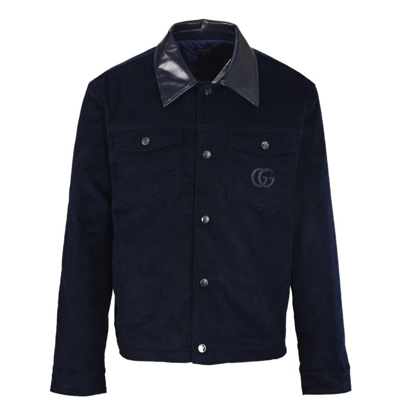 Gucci Black Corduroy Collared Jacket view