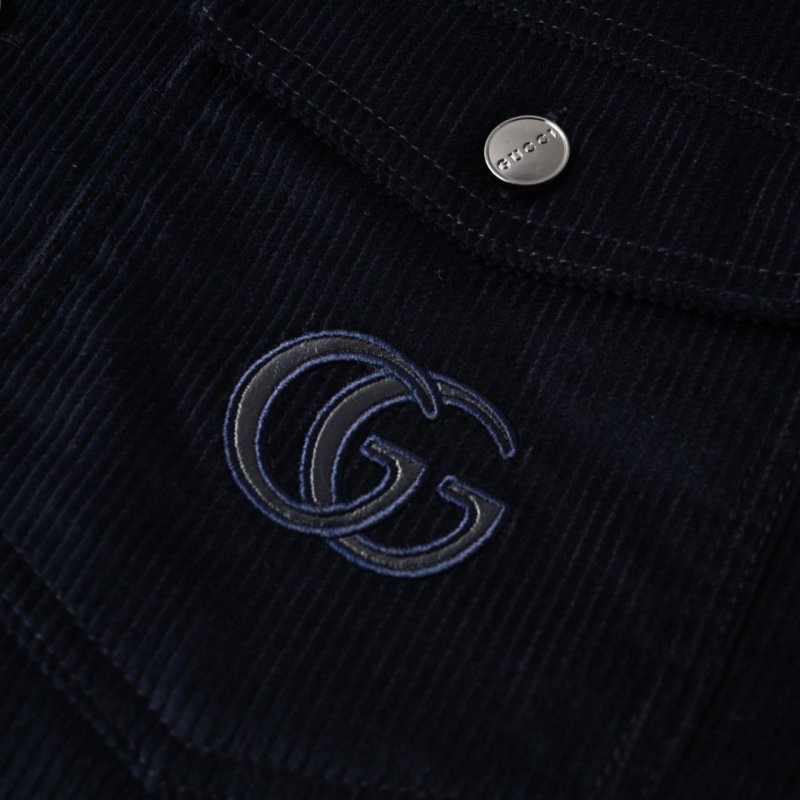 Gucci Black Corduroy Collared Jacket view