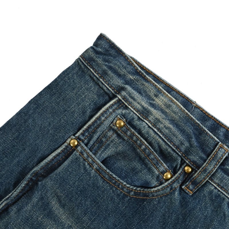Wide-Leg Dark Wash Denim Jeans view