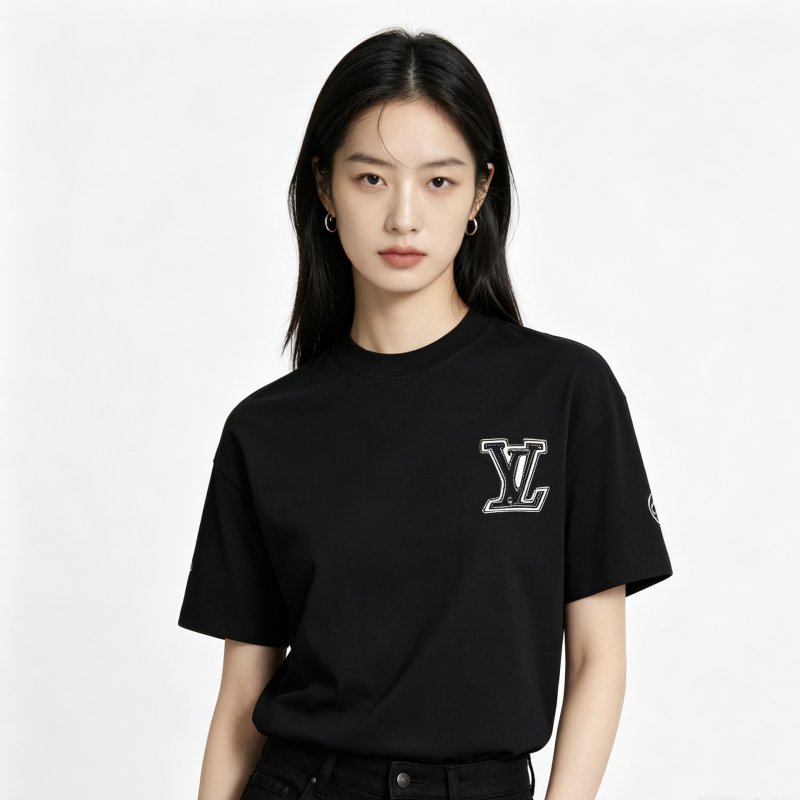 Louis Vuitton Black Short Sleeve Logo T-Shirt view