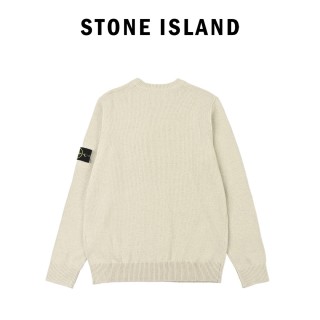 Stone Island Beige Crewneck Sweater view 2