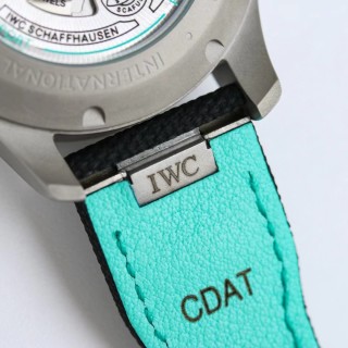 IWC Pilot Chronograph Black Dial Turquoise - 1:1 Replica view 8