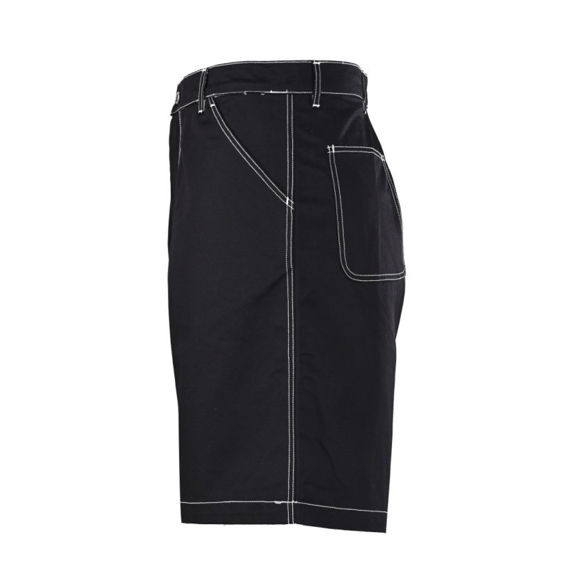 Prada Black Cargo Shorts with Contrast Stitching view