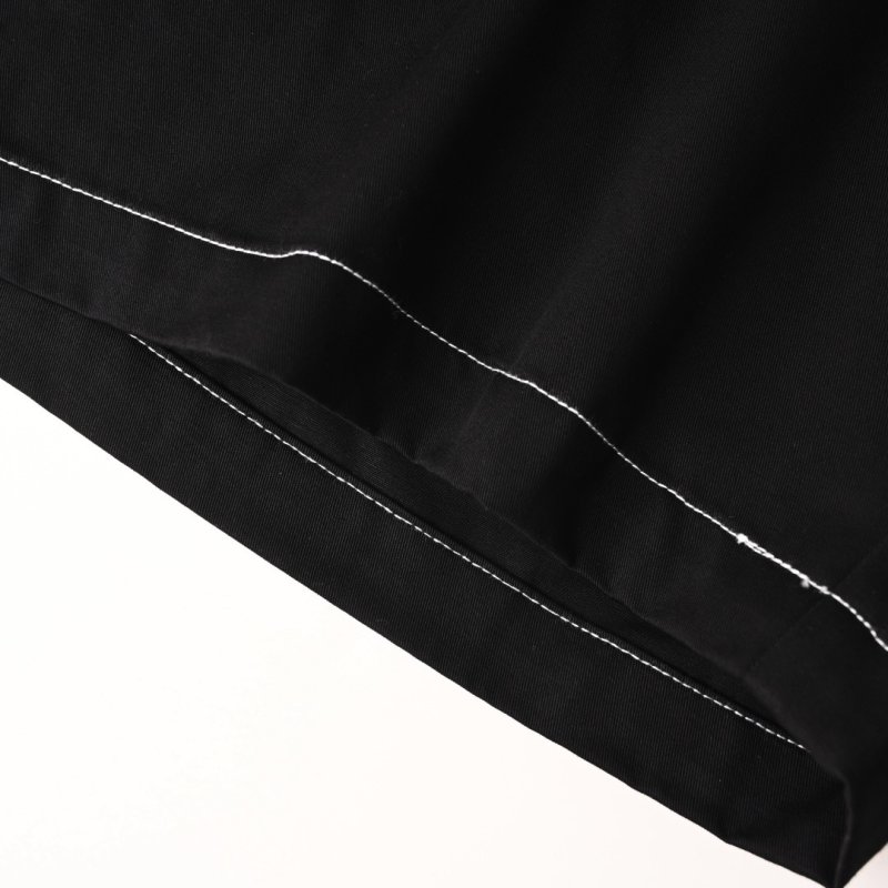 Prada Black Cargo Shorts with Contrast Stitching view