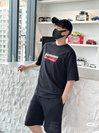 Balenciaga Black Logo T-Shirt view 3