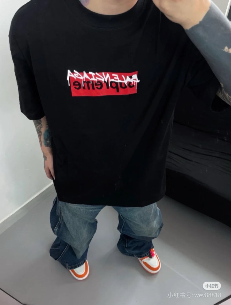 Balenciaga Black Logo T-Shirt view
