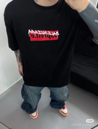 Balenciaga Black Logo T-Shirt view 5