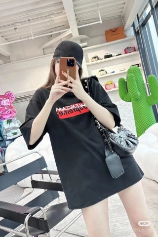 Balenciaga Black Logo T-Shirt view 6