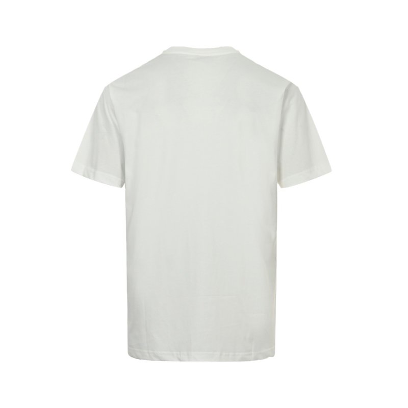White Floral Embroidered Short Sleeve T-Shirt view