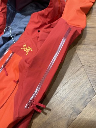 Arc'teryx Red Gore-Tex Shell Jacket with PitZip Ventilation view 8