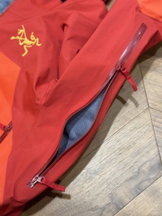 Arc'teryx Red Gore-Tex Shell Jacket with PitZip Ventilation view 9