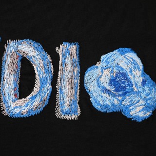 Fendi Blue Logo Black T-Shirt view 11