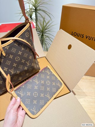 Louis Vuitton Carryall Monogram Canvas Shoulder Bag - Brown view 6