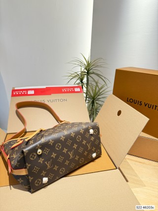 Louis Vuitton Carryall Monogram Canvas Shoulder Bag - Brown view 7