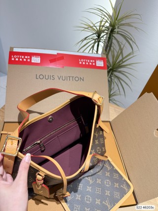 Louis Vuitton Carryall Monogram Canvas Shoulder Bag - Brown view 9