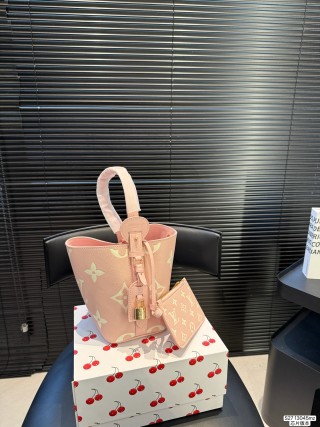 Louis Vuitton BB Bucket Bag Monogram Canvas Pink