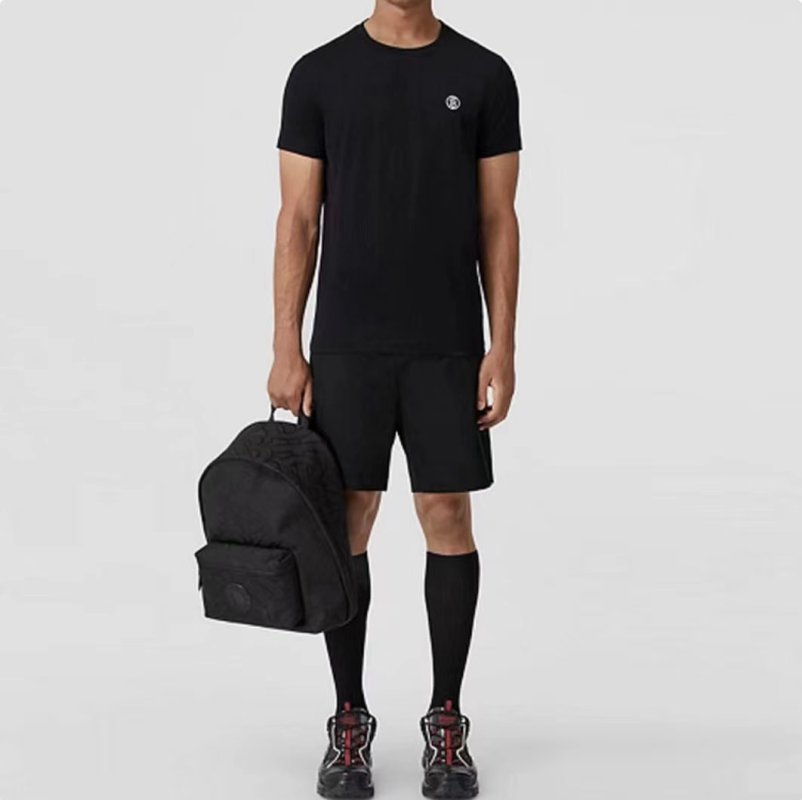 Moncler Black Crewneck Short Sleeve T-Shirt