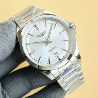 Longines Conquest Automatic Silver White Dial 41mm view 2