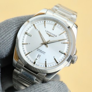Longines Conquest Automatic Silver White Dial 41mm view 3