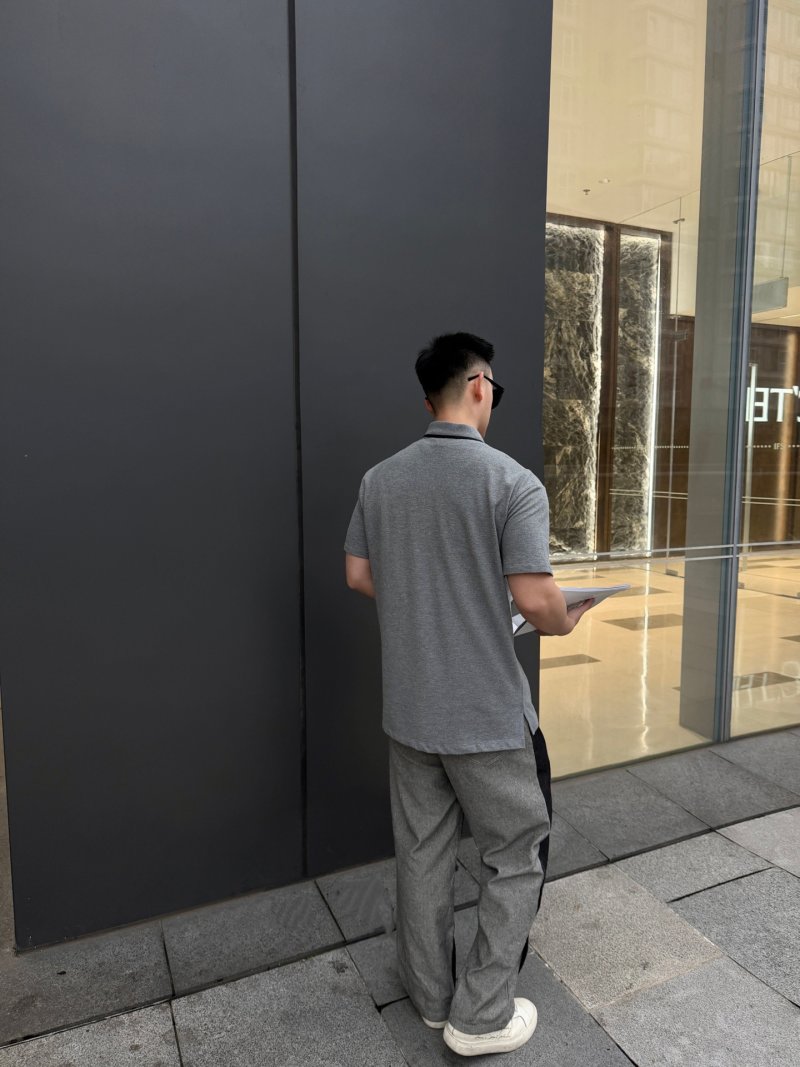 Dior Grey Short Sleeve Polo Shirt view
