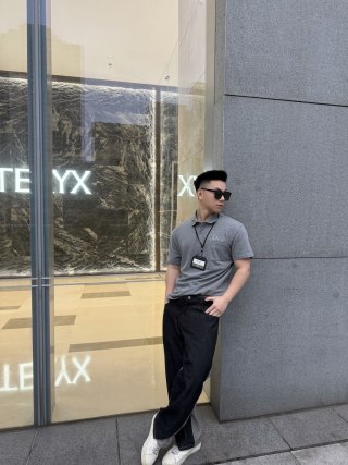 Dior Grey Short Sleeve Polo Shirt view 7