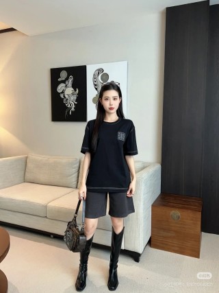 Givenchy Black 4G Embroidered Short-Sleeve T-Shirt view 4