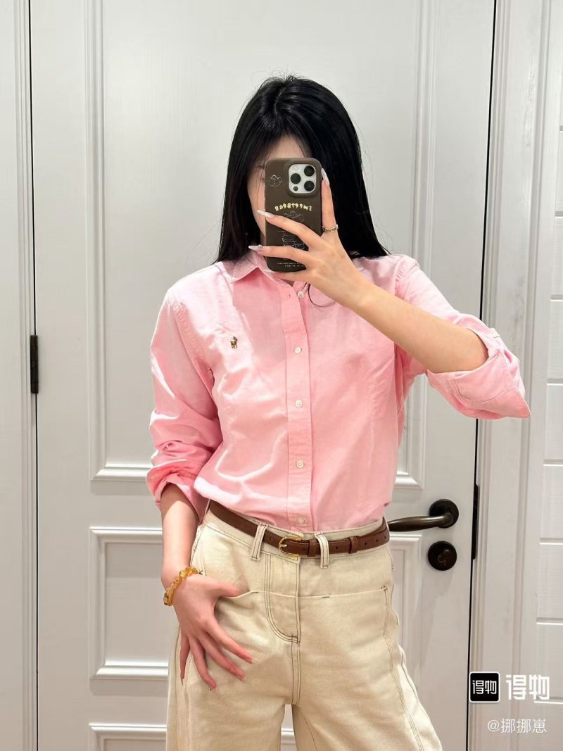 Ralph Lauren Classic Pink Oxford Button-Down Shirt