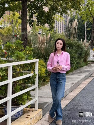 Ralph Lauren Classic Pink Oxford Button-Down Shirt view 2